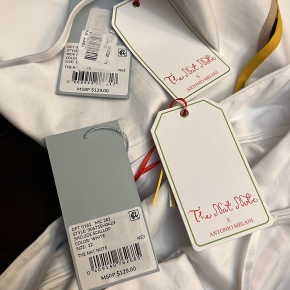 Antonio Melani x The Nat Note Zoe Scalloped High Waisted Shorts And Top. - Picture 15 of 15